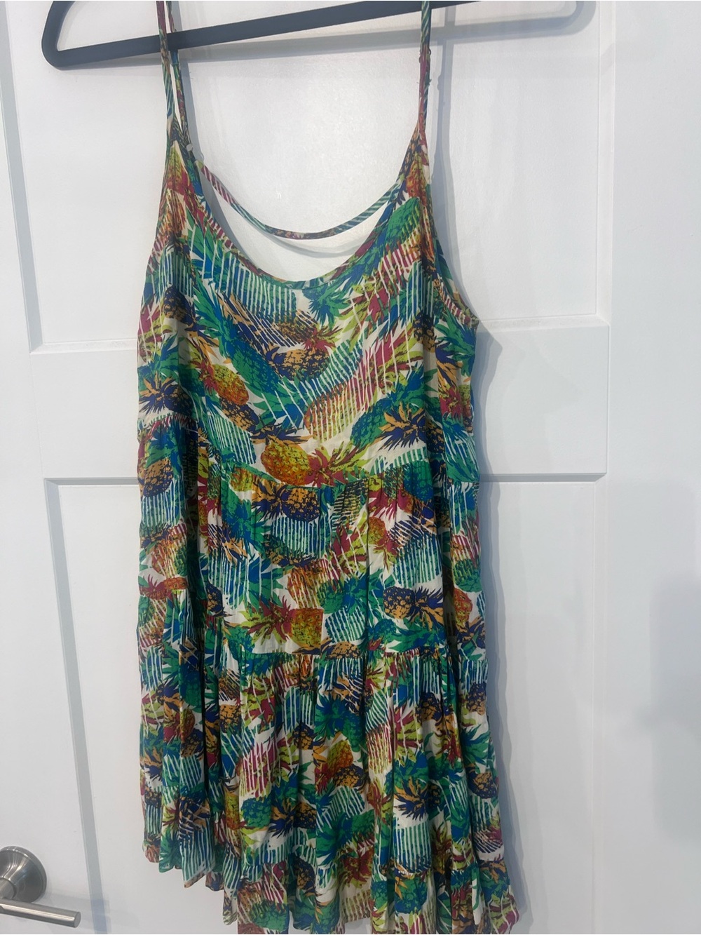 Eight Sixty brand, Blue and Green, Multicolor Tropical Print Dress